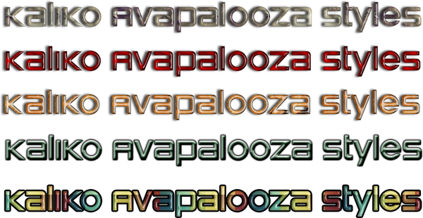 KALIKO
4 TICKETS
Avapalooza Styles
(5)
